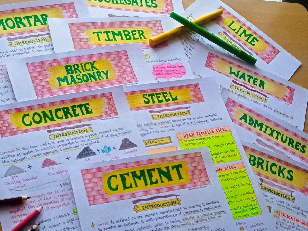 Civil Engineering Aesthetic Notes PDF | 9+1 Subjects Bundle | for Civil Engineering Course BEng | BTech | GATE - Image 11